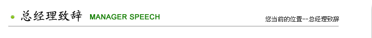 总经理致辞
